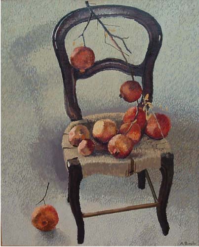 Melograni sulla seggiola