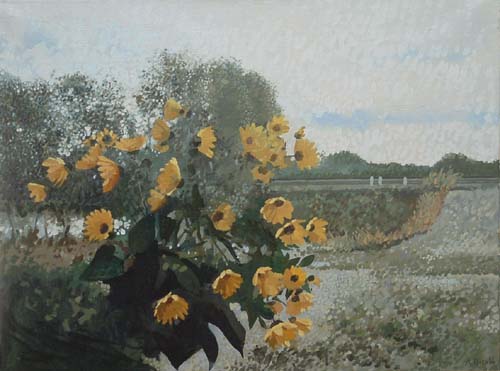 Vicino al fiume d'autunno