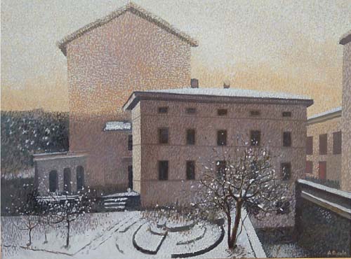 Il cortile del collegio