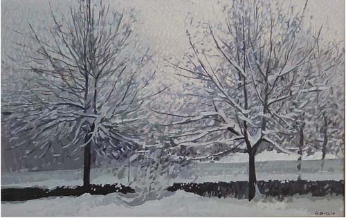 La neve sugli alberi 