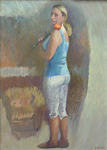Ragazza con fiore