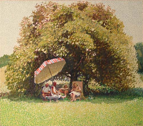 Siesta sotto l'ombrellone