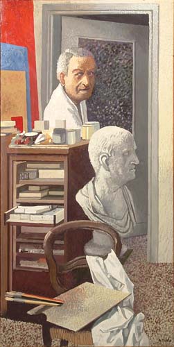Interno con figura