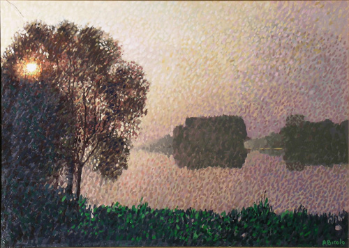 Tramonto sul fiume